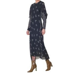 TIBI floral Peasant Cottagecore Prairie florence maxi Long dress